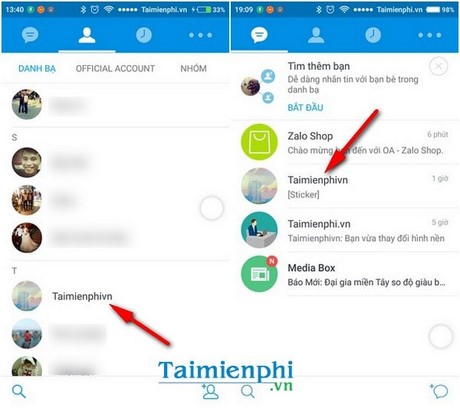 xem lai tin nhan zalo cu tren android