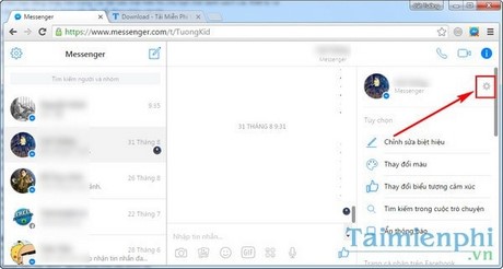 xoa tin nhan facebook tren may tinh