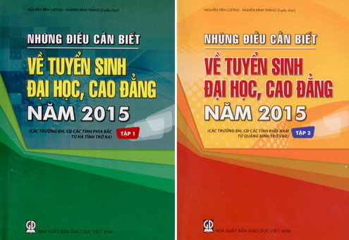 Nhung dieu can biet 2015, huong dan tuyen sinh dai hoc cao dang 2015