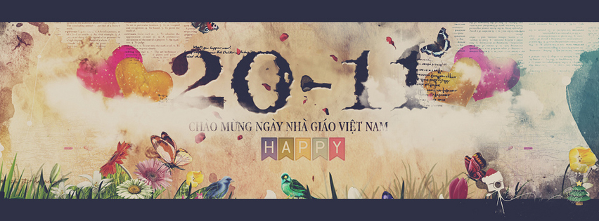 Ảnh đẹp facebook chào mừng 20 tháng 11 anh dep facebook chao mung 20 11