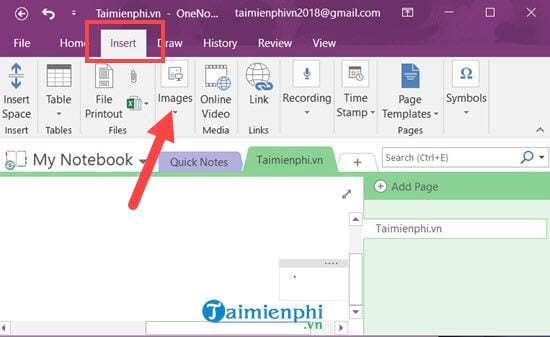 How to switch pictures with onenote 2