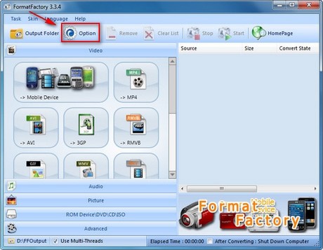 Chuyển Đổi, Đổi Đuôi Video Sang Thiết Bị Di Động Bằng Format Factory