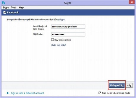 access facebook skype