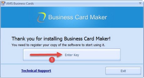 ams business card maker serial key