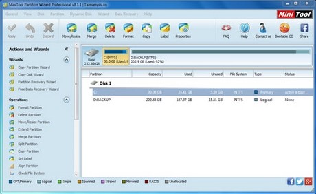 Giveaway) Minitool Partition Wizard Professional Edition Miễn Phí Bản