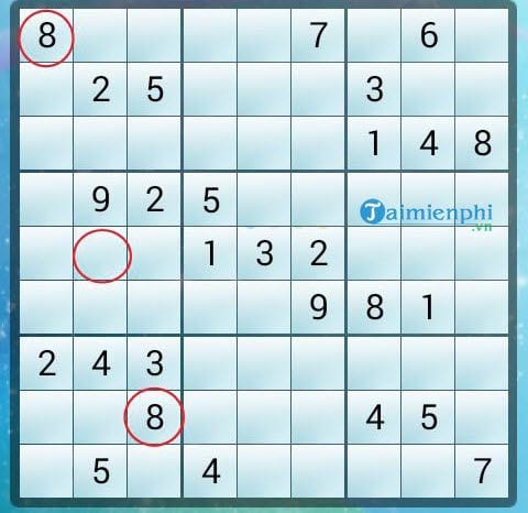 Game sudoku nhanh bước 2 quy