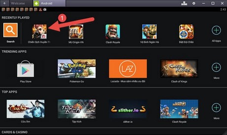 direct connection to mobile phone service on bluestacks tv 