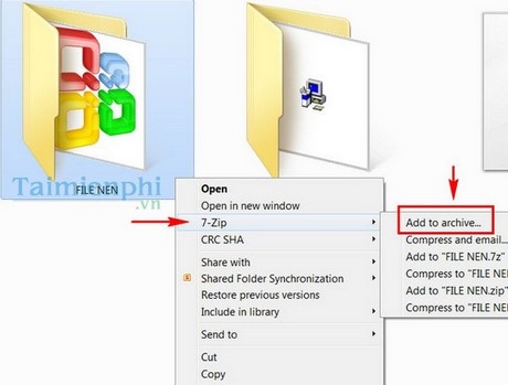 How to create exe file by 7 zip