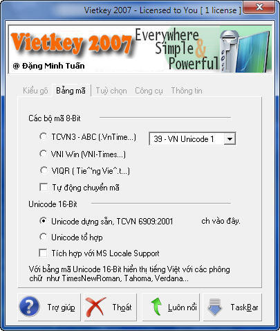 Download Vietkey - Phần mềm gõ tiếng Việt gọn nhẹ, Vietkey mới nhất