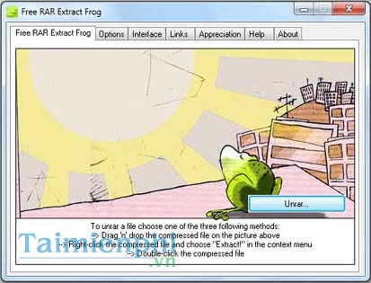 download Free RAR Extract Frog