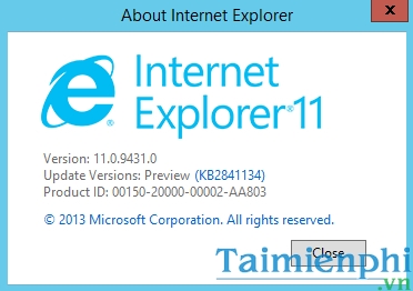 tai Internet Explorer 11