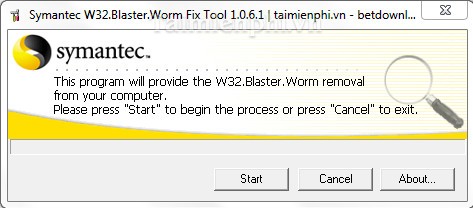 W32.Blaster.Worm Removal Tool