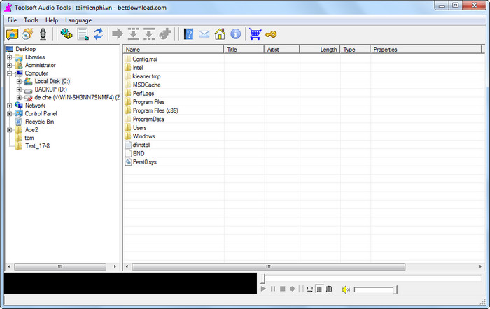 Toolsoft Audio Manager